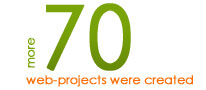 More 70 web-projects were created